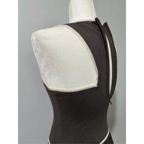 Parker Darla knit racerback pleated skater sleeveless dress in Dusk Cambo S - Picture 7 of 10